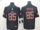 Nike 49ers 85 George Kittle Black Impact Rush Limited Jersey,baseball caps,new era cap wholesale,wholesale hats